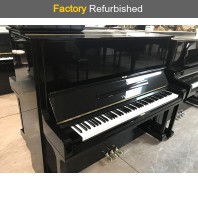 Factory Refurbished Yamaha U1M Polished Ebony Upright Piano All Inclusive Package